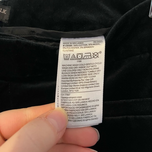 Banana Republic Sloan Velvet Trousers - Picture 5 of 5